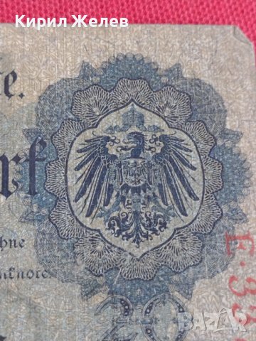 Райх банкнота 20 марки 1914г. Германия уникат за колекционери 28217, снимка 3 - Нумизматика и бонистика - 37143463