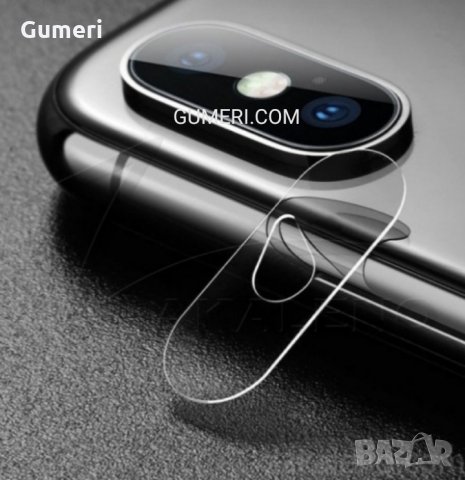 Apple iPhone X / XS Стъклен протектор за задната камера , снимка 1 - Фолия, протектори - 31596687
