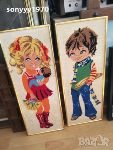 antique-2бр картини france-made in France 🇫🇷 0212212336, снимка 4 - Антикварни и старинни предмети - 35010405