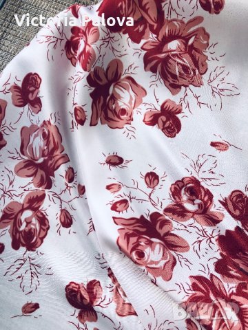 Красив шал “рози”,50/50см, снимка 5 - Шалове - 29668697