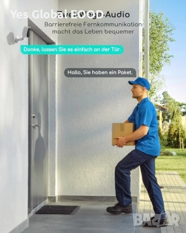 2 бр WiFi камери COOAU 2K нощно цветно PIR, снимка 8 - Друга електроника - 54299892