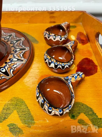 Сервиз за Ракия Троянска Керамика, снимка 11 - Сервизи - 50356772