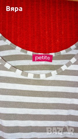 Дамски блузон - Petite! Комфортна памучна материя - райета!, снимка 8 - Туники - 21364540