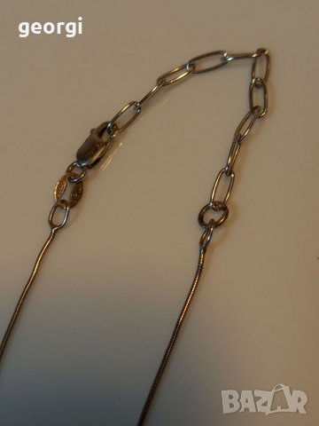 Сребърно колие с висулка сърце с камъни, снимка 13 - Колиета, медальони, синджири - 39130869