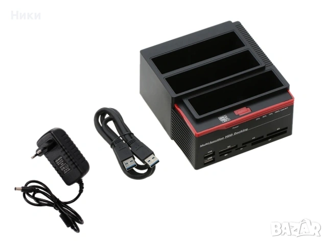 Докинг станция за твърд диск Многофункционална 2.5/3.5" IDE&SATA база за твърд диск USB 3.0 , снимка 2 - Други - 54292891