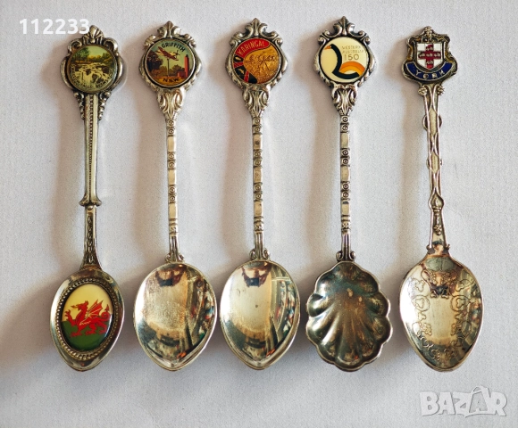 Посребрени лъжички за колекция