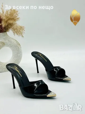 Giuseppe Zanotti Дамски Чехли На Ток - Различни Цветове Код SEM-294, снимка 4 - Чехли - 55782955