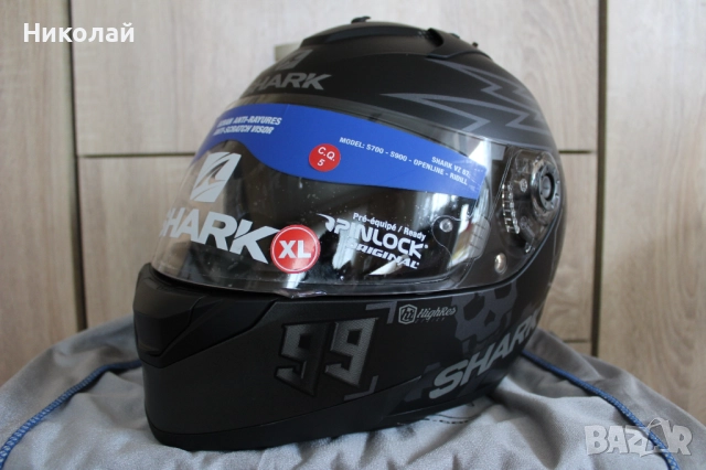 Каска Shark Ridill 1.2 Catalan Bad Boy Mat , снимка 10 - Аксесоари и консумативи - 52330464