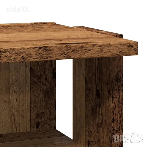 vidaXL Шкаф за обувки, старо дърво, 28x27x102 см, инженерна дървесина, снимка 7 - Шкафове - 56148210