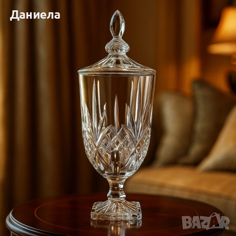 стъклен диспенсър за напитки 3L 