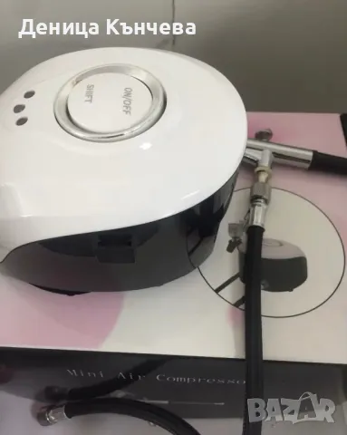 Аерограф с компресор за маникюр, снимка 2 - Продукти за маникюр - 48160261