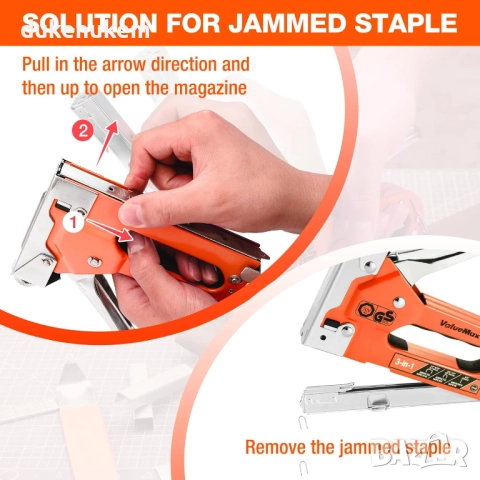 Телбод , такер 3-в-1 – за тапицерия, декорации и дърво, 2000 скоби, снимка 6 - Други инструменти - 52694967