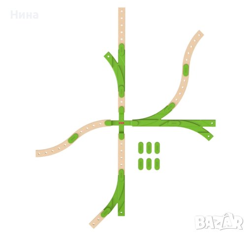 Fisher-Price дървен конструктор , снимка 3 - Образователни игри - 40310023