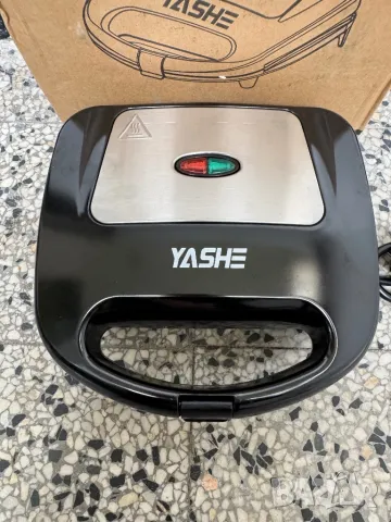 Сандвич Тостер/ Панини Преса/ Гофретник - YASHE ABS07A 750W!, снимка 3 - Тостери - 50436303
