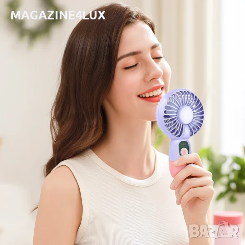 🌬️💧 Преносим вентилатор 2в1 – охлаждаща свежест навсякъде с теб, снимка 2 - Вентилатори - 51350978