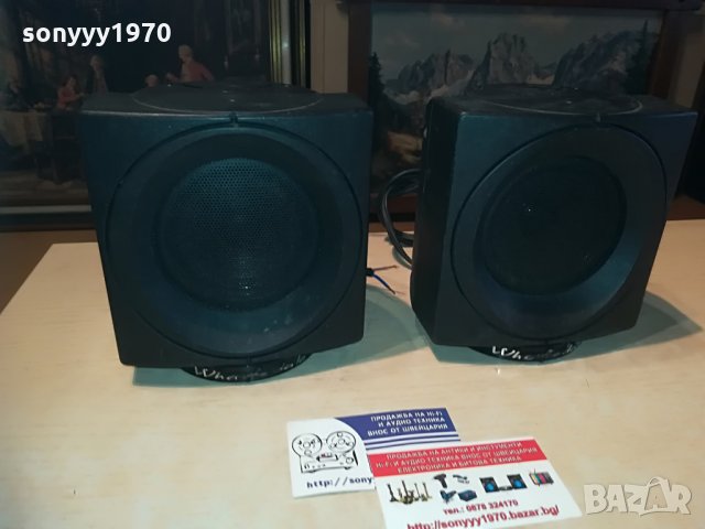 wharfedale 2бр тонколони-15х15х13см-внос англия, снимка 3 - Тонколони - 29397115