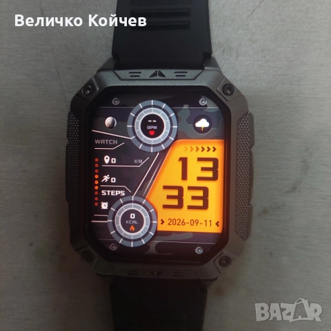 Мъжки смарт часовник AK86!, снимка 2 - Смарт часовници - 55611099