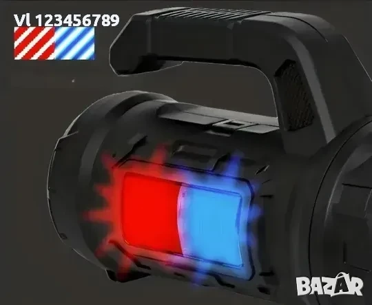 Мощен акумулаторен прожектор фенер/аварийна светлина/ инструменти HM-7729G, снимка 5 - Други инструменти - 53877945