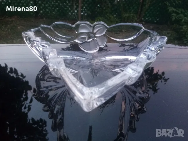 * Walther Glass * - кристална бонбониера, снимка 2 - Други - 55743753