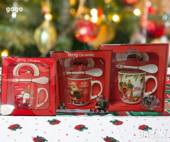 порцеланова Коледна чаша , снимка 1