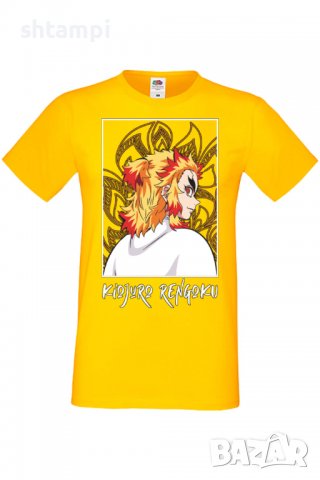 Мъжка тениска Demon Slayer Kyojuro Rengoku 03,Анимация,игра,Празник,Повод,, снимка 10 - Тениски - 38075606