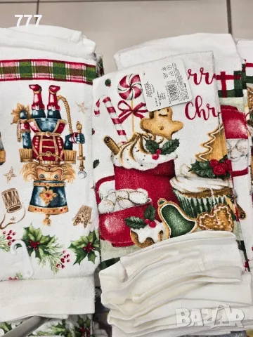 коледни кърпи хавлии  35х60 см, снимка 8 - Хавлиени кърпи - 48254927
