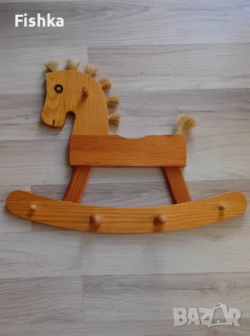 Винтидж дървена закачалка Конче Германия ръчна изработка, снимка 2 - Декорация за дома - 53020199