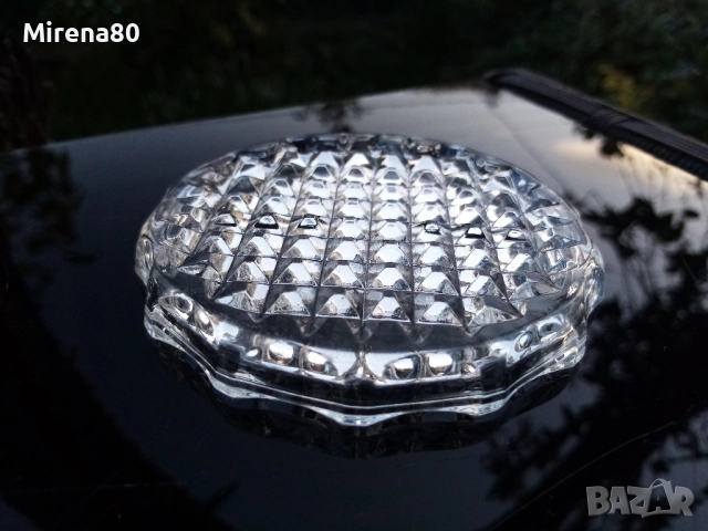 Кристални чинийки/подложки - 6 бр., снимка 4 - Чинии - 52268637