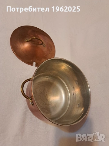 Месингови Тенджера и кутия, снимка 5 - Колекции - 53926662