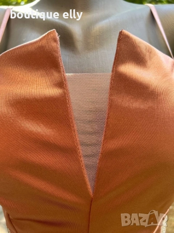 къса сатенена рокля, снимка 3 - Рокли - 52135247