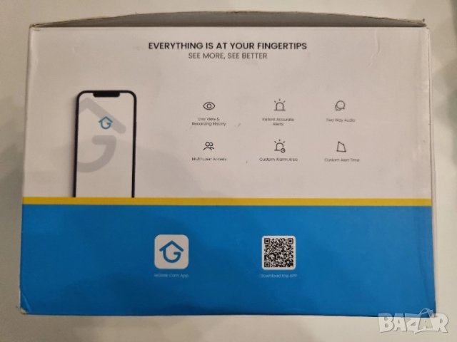 ieGeek 2K/3MP Quad HD PTZ камера с батерия със соларен панел, снимка 5 - Друга електроника - 51860157