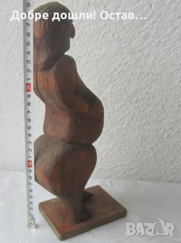 Стара дървена фигура, дърворезба и други дървени фигури, снимка 4 - Антикварни и старинни предмети - 50211310