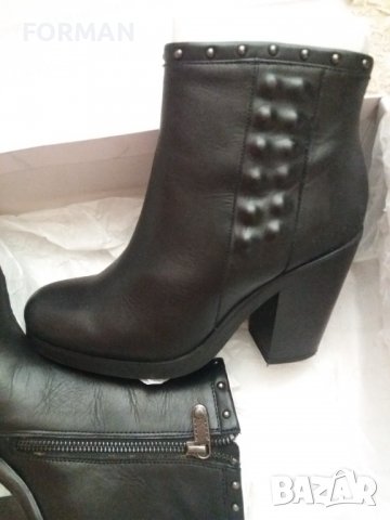 Черни боти на широк ток и платформа 36 номер , снимка 3 - Дамски боти - 37892898