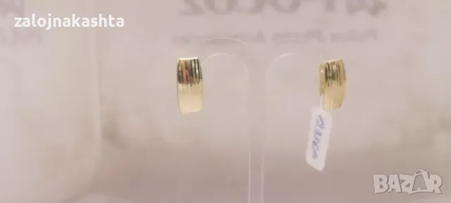 Нови Златни обеци-1,54гр/14кр, снимка 2 - Обеци - 49316754