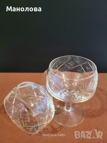 Кристални чаши Стойко Иванов Пеев, снимка 4 - Други ценни предмети - 52854320