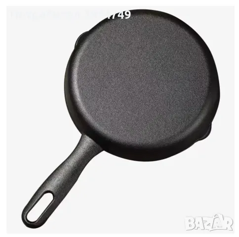 Чугунен тиган, здрав и качествен лят чугун; 24х4,3см, всички видове котлони+ индукционни /фурна, НОВ, снимка 2 - Съдове за готвене - 47990627