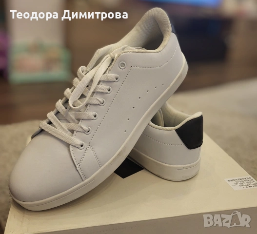 Мъжки маратонки бели, размер 43, снимка 2 - Спортни обувки - 54326862