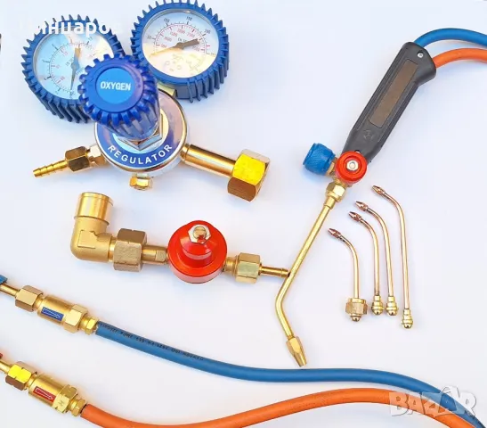 Микро горелка газ-кислород с принадлежности, снимка 2 - Други машини и части - 48641806