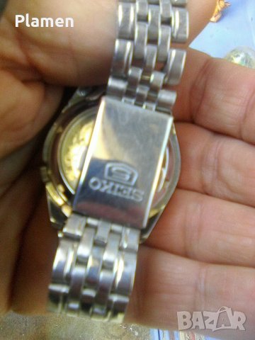Японски ръчен автоматичен часовник Сейко - 5 -та серия 21 камъка, снимка 5 - Мъжки - 40415919