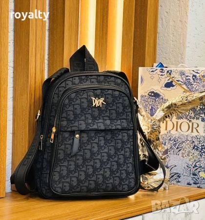 Christian Dior Черна Дамска Раница 