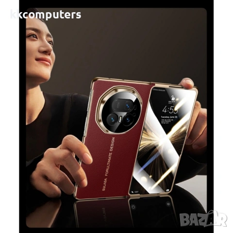 SULADA Магнитен Кожен Калъф за Honor Magic V5 5G от Естествена Телешка Кожа с Протектор, снимка 7 - Калъфи, кейсове - 53981815