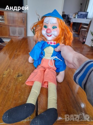 Стара кукла,клоун #13, снимка 3 - Антикварни и старинни предмети - 38639429