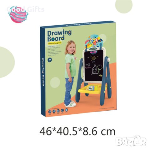 2в1 Голяма Детска дъска за рисуване и писане, Магнитна, снимка 7 - Рисуване и оцветяване - 42842028