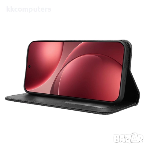 Кожен Ретро Калъф Портфейл за Oppo Find X9 Pro 5G- Магнитно затваряне, Държач за карти и Стойка, вкл, снимка 7 - Калъфи, кейсове - 52705265