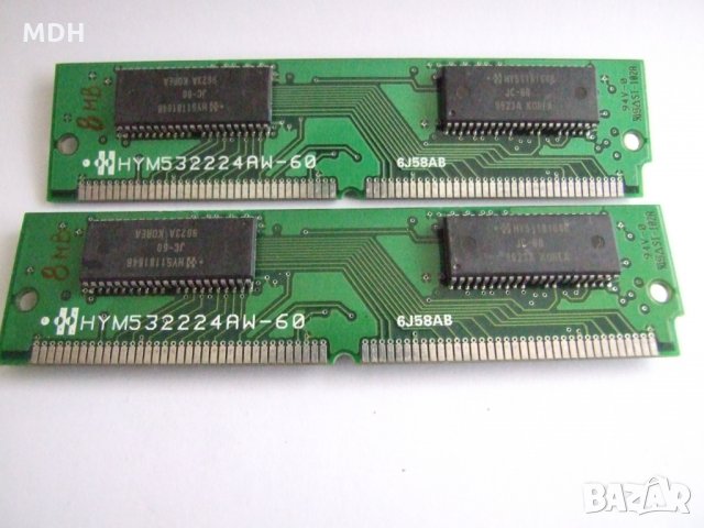РАМ  EDO 72 pin  8 MB, снимка 2 - RAM памет - 34474257