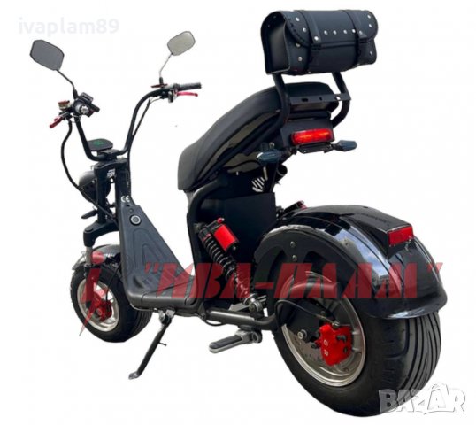 Електрически скутер ’Harley’-3000W,60V,22aH+Преносима батерия+Bluetooth+Аларма+ЛИЗИНГ, снимка 3 - Мотоциклети и мототехника - 39497463