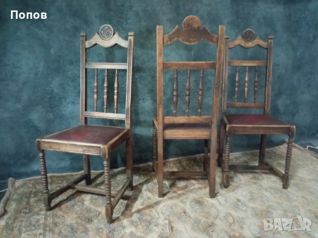 Старинни френски столове, снимка 2 - Столове - 39306458