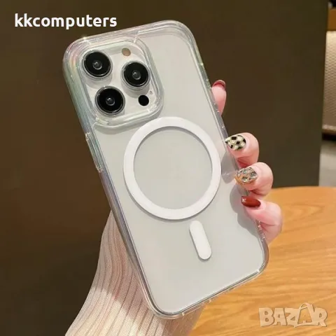 Калъф силикон X-Level MagSafe Ice Crystal /Прозрачен/ за iPhone 16 6.1 Баркод : 3130791