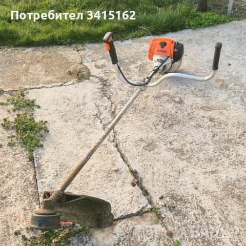 STIHL FS 87 моторна коса / тример – с колан, нож и корда, снимка 7 - Моторни триони/резачки - 53851078