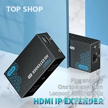 PWAY 500ft HDMI Extender само през Cat5e/6, снимка 6 - Друга електроника - 48794522